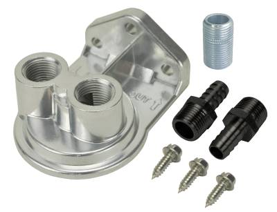 Derale - Derale 15708 Single Ports Up 1/2" NPT Filter Mount Kit
