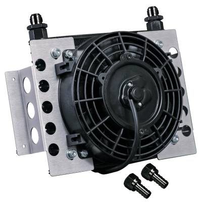 Derale - Derale 15850 13 Row Atomic-Cool Remote Plate & Fin Replacement Oil Cooler -8AN