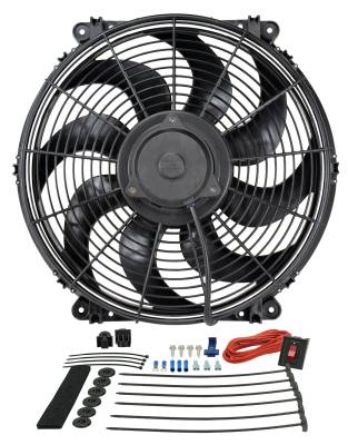 Derale - Derale 16516 16" Tornado Electric Puller Fan Premium Mounting Kit