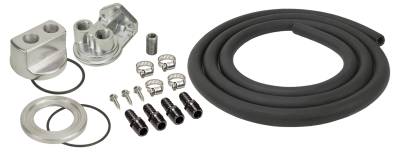 Derale - Derale 15716 Engine Oil Filter Relocation Kit 1/2 NPT Ports 13/16-16 Thread
