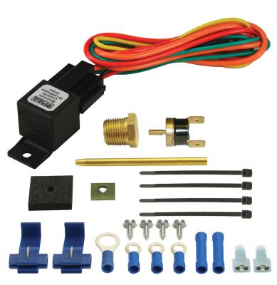 Derale - Derale 16735 Premium Single Stage-180-DEG/F Dual-Probe Fan Controller 25 Amp