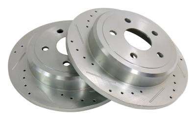 RT Offroad - RT Offroad RT31004 Rear Drilled & Slotted Brake Rotor Set for 05-10 WK/WH/XK/XH