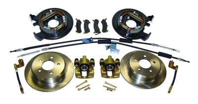 RT Offroad - RT Offroad RT31006 Rear Drum To Disc Brake Conversion Kit for 93-06 TJ/ZJ D35