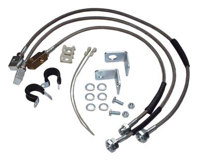RT Offroad - RT Offroad RT31015 6" Lift Front/Rear SS Brake Hose Kit for TJ/YJ/XJ ZJ/ZG