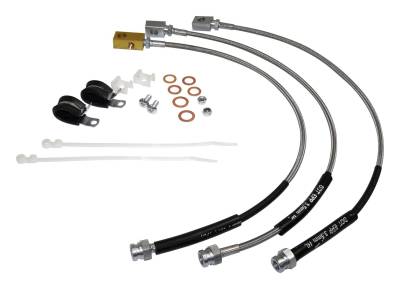 RT Offroad - RT Offroad RT31016 4" Lift SS Brake Hose Kit for 82-86 Jeep CJ5/CJ7/CJ8