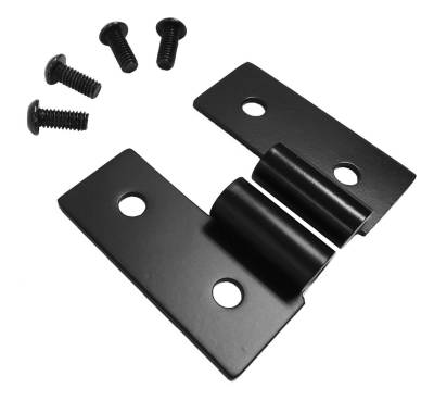 RT Offroad - RT Offroad RT34092 Black SS Lower Door Hinge Bracket Set for 55-06 Jeep CJ/TJ/YJ