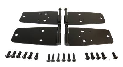 RT Offroad - RT Offroad RT34093 Black SS Door Hinge Set for 76-93 Jeep CJ7/CJ8/Wrangler YJ