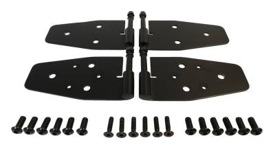 RT Offroad - RT Offroad RT34094 Matte Black SS Door Hinge Set for 87-06 Jeep Wrangler YJ/TJ