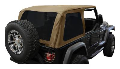 RT Offroad - RT Offroad BRT10037 Spice Diamond Bowless Top w/Tinted Windows for 97-06 Jeep TJ