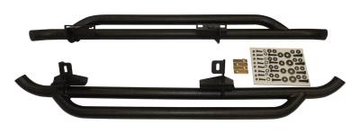 RT Offroad - RT Offroad RT20028 Black Side Panel Guard Set for 07-18 Jeep Wrangler JK 2DR
