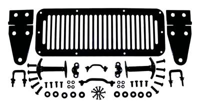 RT Offroad - RT Offroad RT26007 Black Hood Set for 78-95 Jeep CJ5/CJ7/CJ8/Wrangler YJ