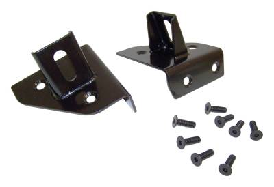 RT Offroad - RT Offroad RT26021 Black Windshield Light Bracket Kit for 76-95 CJ5/CJ7/CJ8/YJ
