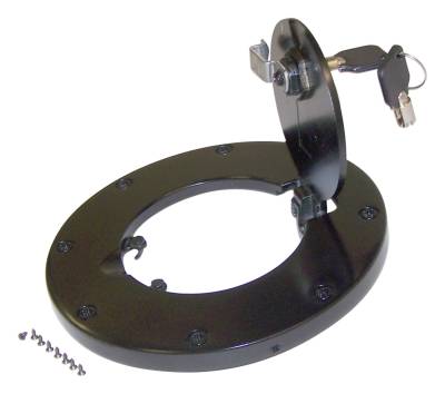 RT Offroad - RT Offroad RT26054 Black Locking Fuel Door for 07-18 Jeep Wrangler JK 2/4DR