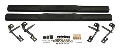RT Offroad - RT Offroad RT26061 Textured Black Tube Side Steps for 07-18 Jeep Wrangler JK 2DR