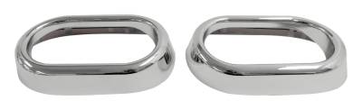 RT Offroad - RT Offroad RT27023 Chrome 2Pc Door Handle Accents for 07-10 Jeep Wrangler JK