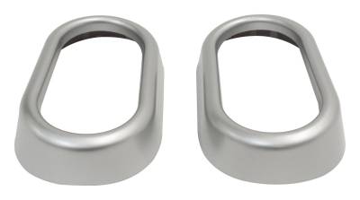 RT Offroad - RT Offroad RT27024 Silver 2Pc Door Handle Accents for 07-10 Jeep Wrangler JK