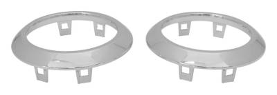 RT Offroad - RT Offroad RT27027 Chrome Plastic HVAC Vent Accents for 07-10 Jeep Wrangler JK