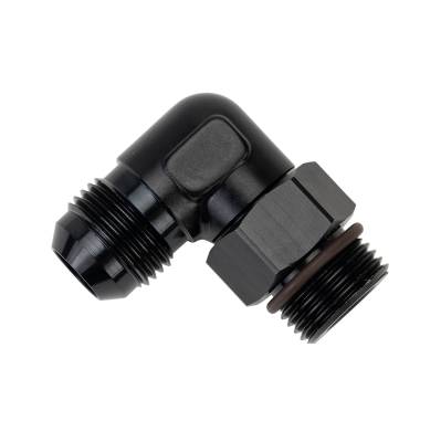 Derale - Derale 59510 Aluminum Swivel Fitting 90-DEG 7/8-14 UNF x -10AN Male