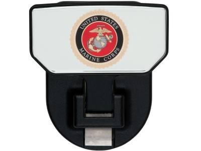 Carr - CARR 183142 HD Universal Hitch Step for 2" Receiver Black U.S. Marines Single
