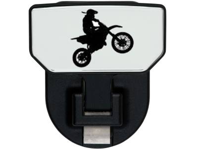 Carr - CARR 183152 HD Universal Hitch Step for 2" Receiver Black Dirt Bike Single