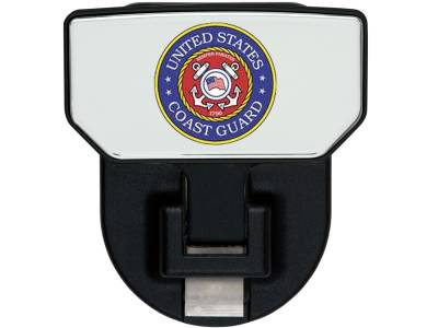 Carr - CARR 183202 HD Universal Hitch Step for 2" Receiver Black US Coast Guard Single