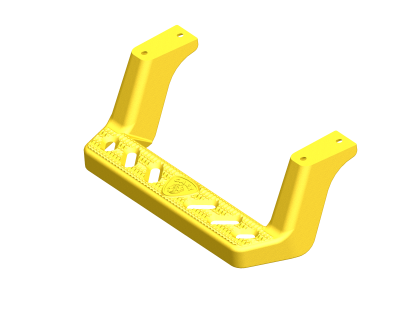 Carr - CARR 150107-1 Underbody Access Step XP7 Yellow Powder Coat Single