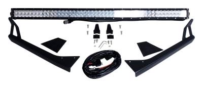 RT Offroad - RT Offroad RT28094 50" LED Light Bar & Windshield Bracket for 76-95 Jeep CJ7