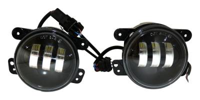 RT Offroad - RT Offroad RT28107 LED Fog Light Set for 10-18 Jeep Wrangler JK/Cherokee KL/WK2
