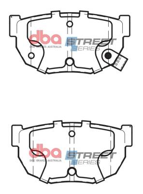 Disc Brakes Australia - Disc Brakes Australia DB325SS DBA Street Series Rear Brake Pads