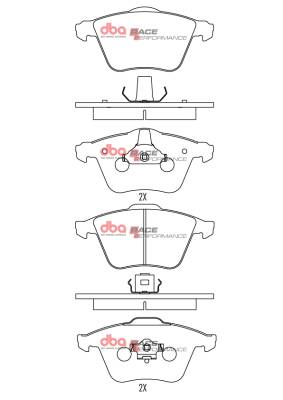 Disc Brakes Australia - Disc Brakes Australia DB2210RP DBA Race Performance Front Brake Pads