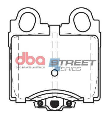 Disc Brakes Australia - Disc Brakes Australia DB1416SS DBA Street Series Rear Brake Pads