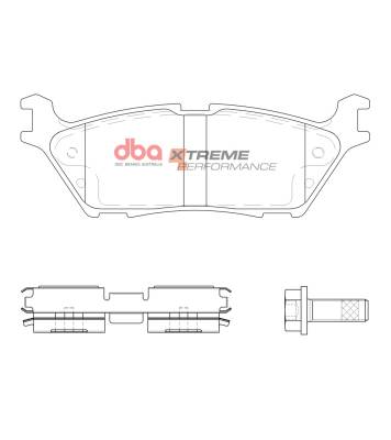 Disc Brakes Australia - Disc Brakes Australia DB15123XP DBA Xtreme Performance Rear Brake Pads