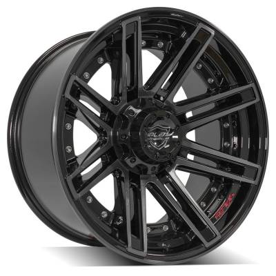 4PLAY - 4PLAY Wheels 4P08 20x10 6x5.5/135 -18mm Black/Machine 4P08-20100-6D55-18BBT