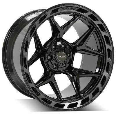 4PLAY - 4PLAY Wheels 4P55 22x12 6x5.5/135 -44mm Black/Machine 4P55-22120-6D55-44BBT