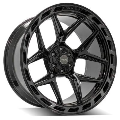 4PLAY - 4PLAY Wheels 4P55 24x12 6x5.5/135 -44mm Black/Machine 4P55-24120-6D55-44BBT