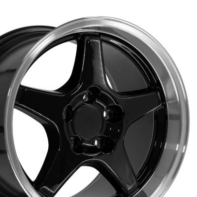 OE Wheels LLC - OE Wheels CV01 17x11 5x4.75 50mm Gloss Black/Machined Tint CV01-17110-5475-50BM