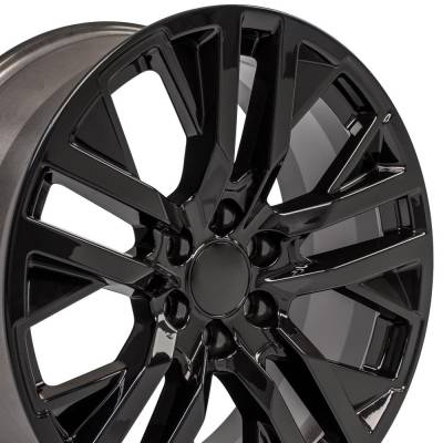 OE Wheels LLC - OE Wheels CV38 22x9 6x5.5 28mm Gloss Black CV38-22090-6550-28B
