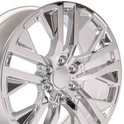 OE Wheels LLC - OE Wheels CV38 22x9 6x5.5 28mm Chrome CV38-22090-6550-28C