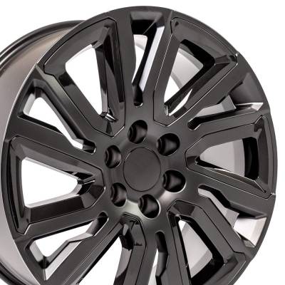 OE Wheels LLC - OE Wheels CV39 22x9 6x5.5 28mm Satin Black/Black CV39-22090-6550-28B1-ib