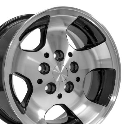 OE Wheels LLC - OE Wheels JP08 15x8 5x4.5 25mm Gloss Black/Machined JP08-15080-5450-25MB