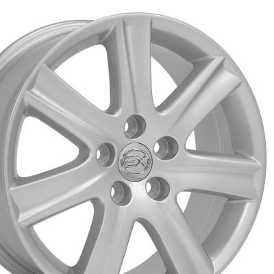 OE Wheels LLC - OE Wheels LX12 17x7 5x4.5 45mm Silver LX12-17070-5450-45S