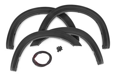 Rough Country Suspension Systems - Rough Country S-D10917-RCGB Sport Fender Flares Black for 20-25 RAM 2500