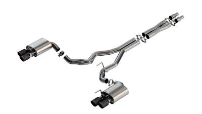 Borla - Borla 140963CFBA ATAK Cat-Back Exhaust Dual Split Rear Exit 24-26 Mustang GT 5.0