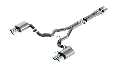 Borla - Borla 140970 ATAK Cat-Back Exhaust Dual Split Rear Exit 24-26 Mustang GT 5.0L V8