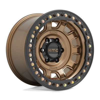 KMC - KMC Wheels KM236 TANK BEADLOCK 17x9 5x5.0 -38mm Matte Bronze KM23679050638N