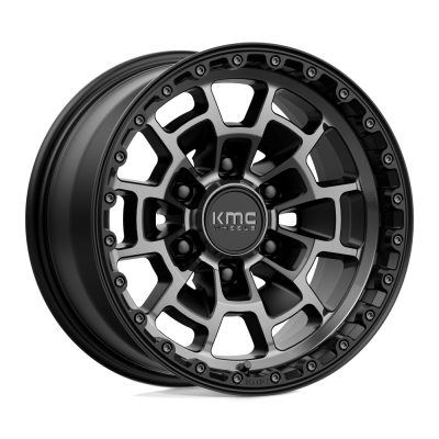 KMC - KMC Wheels KM718 SUMMIT 16x8 6x5.5 0mm Satin Black KM71868068400