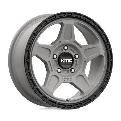 KMC - KMC Wheels KM721 ALPINE 16x7 5x4.5 15mm Satin Gray/Black KM72167012415