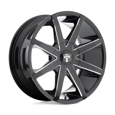DUB 1PC - DUB Wheels S109 PUSH 20x8.5 5x4.25/4.5 35mm Gloss Black/Milled S109208502+35