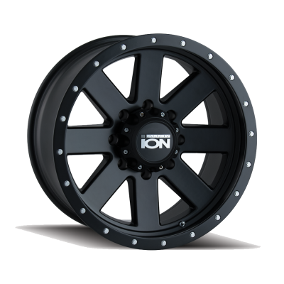 Ion Alloy - Ion Alloy 134 Series 18x10 6x135 -19mm Matte Black/Black 134-8136MB