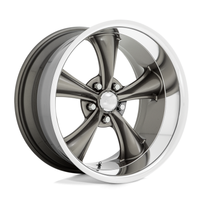 American Racing Vintage - American Racing VN338 BOSS TT 18x8 5x4.75 2mm Graphite/Diamond VN338188034902US